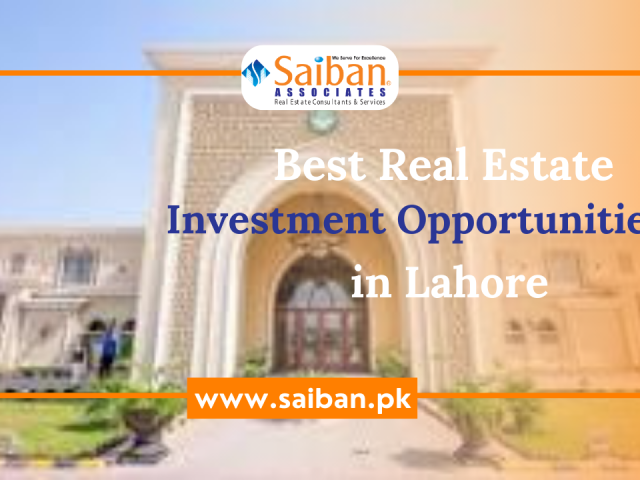 Best Real Estate investment opportunities in lahore