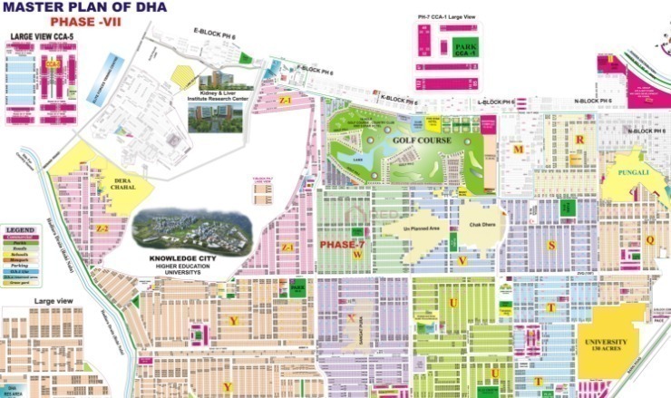 Dha Phase 7 Map Plan 